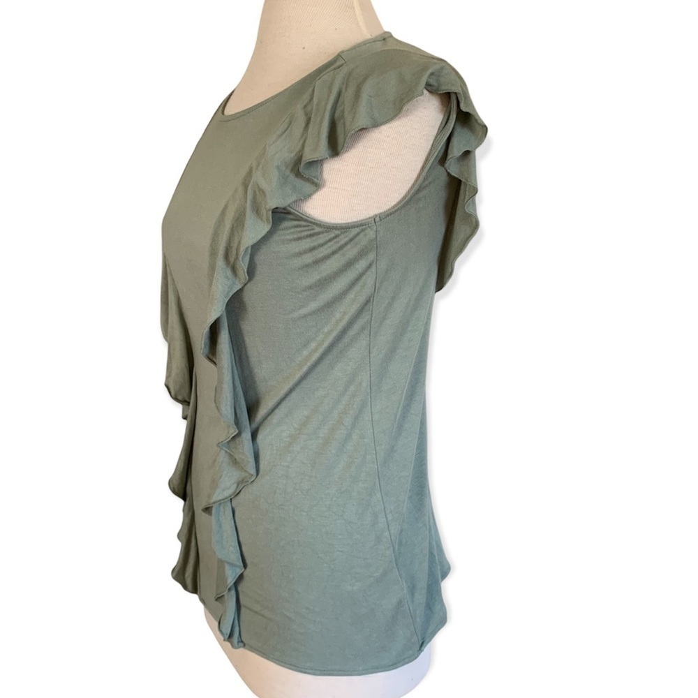 JOSEPH A Medium/Large Sleeveless Ruffled shirt - Picture 3 of 9